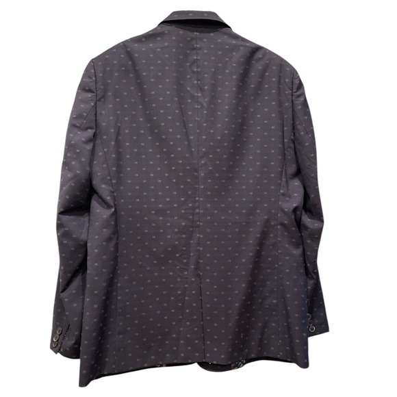 Ted Baker 46R Navy Wool Blazer Modern Fit Medallion - Picture 4 of 17